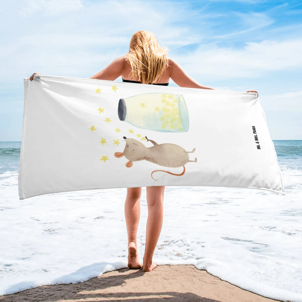 XL ręcznik kąpielowy mysz Gwiazdy Motywy zwierzęce, dobra energia, zabawne powiedzonka, zwierzęta