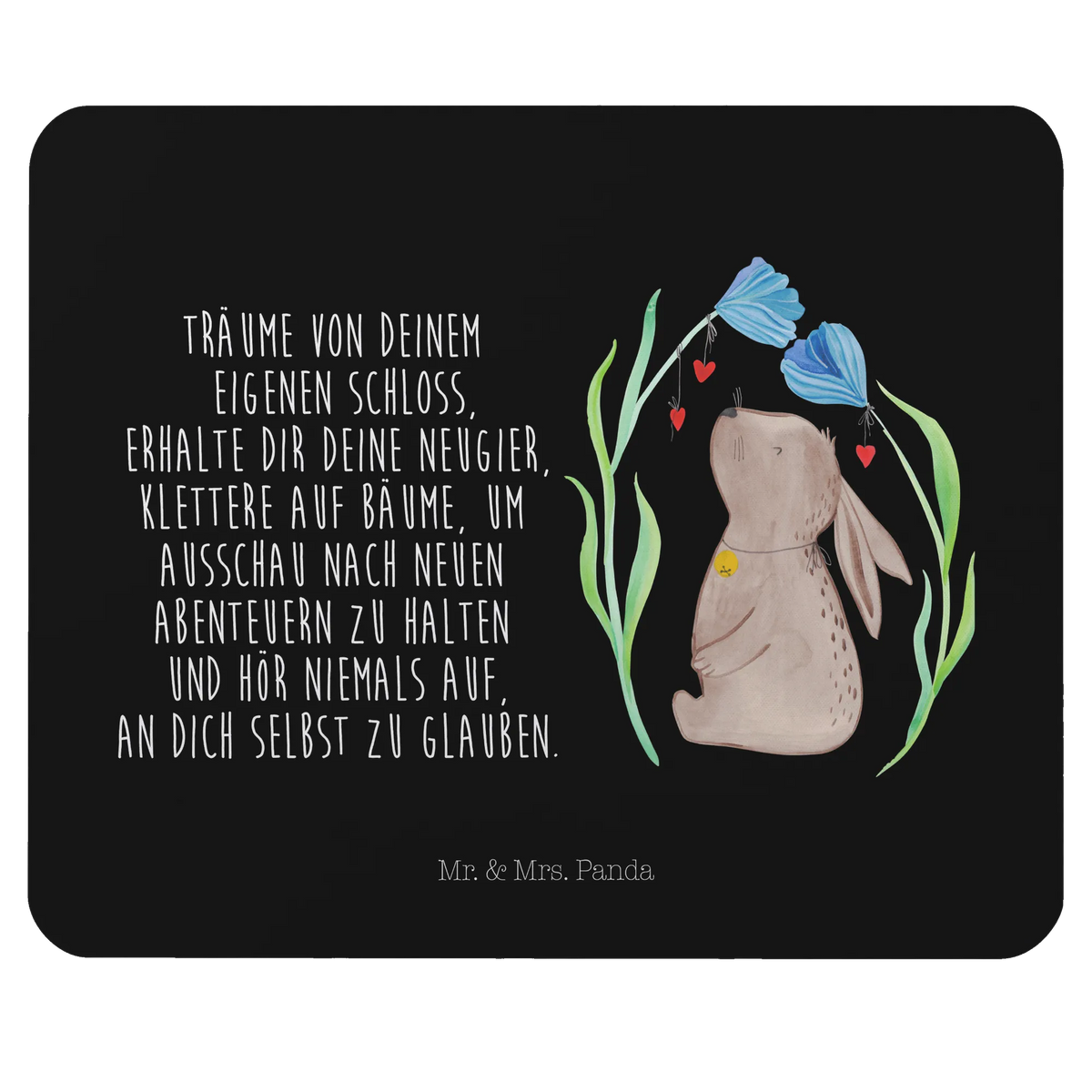 Mouse mat Hare flower Easter bunny, pregnancy, Bunny, first child, child's birthday, rabbit, birth, birthday, christening gift, baptism, hope, child