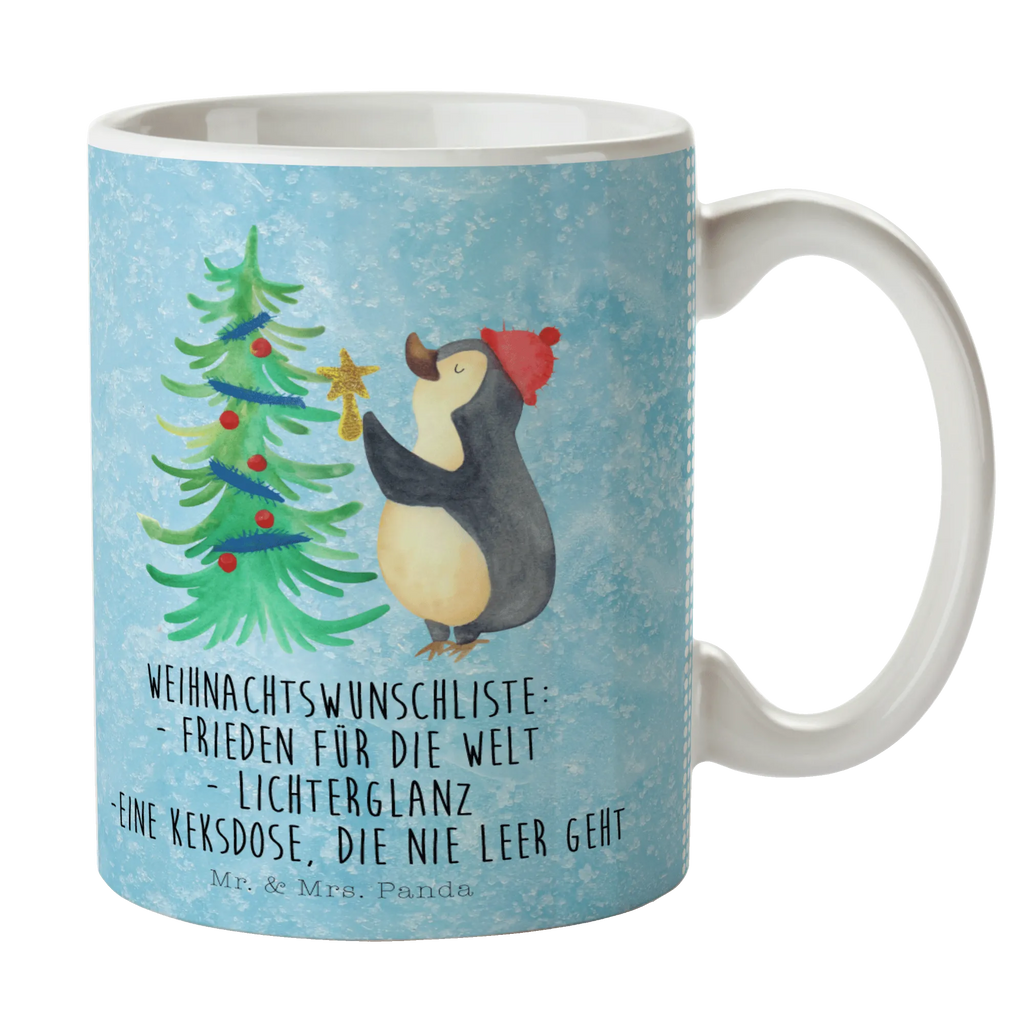 Tasse Pinguin Weihnachtsbaum Porzellantasse, Tasse mit Zitaten, Geschenktasse, Tasse, Keramiktasse, Kaffeetasse, Bürotasse, Tasse mit Motiven, Teetasse, Winter, Weihnachten, Weihnachtsdeko, Nikolaus, Advent, Heiligabend, Wintermotiv, Pinguin