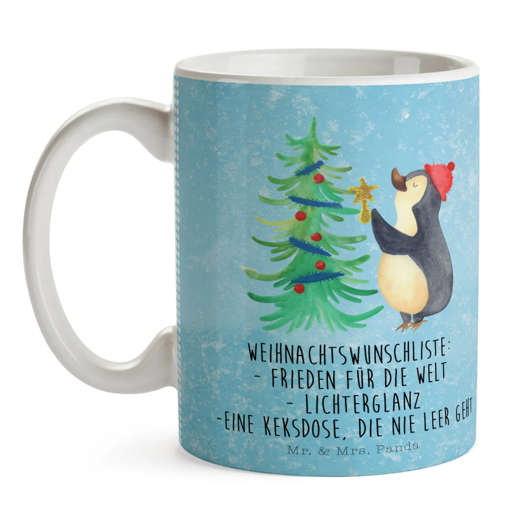 Tasse Pinguin Weihnachtsbaum Porzellantasse, Tasse mit Zitaten, Geschenktasse, Tasse, Keramiktasse, Kaffeetasse, Bürotasse, Tasse mit Motiven, Teetasse, Winter, Weihnachten, Weihnachtsdeko, Nikolaus, Advent, Heiligabend, Wintermotiv, Pinguin
