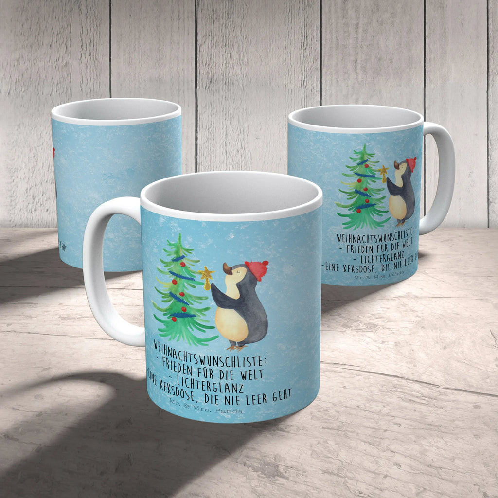 Tasse Pinguin Weihnachtsbaum Porzellantasse, Tasse mit Zitaten, Geschenktasse, Tasse, Keramiktasse, Kaffeetasse, Bürotasse, Tasse mit Motiven, Teetasse, Winter, Weihnachten, Weihnachtsdeko, Nikolaus, Advent, Heiligabend, Wintermotiv, Pinguin