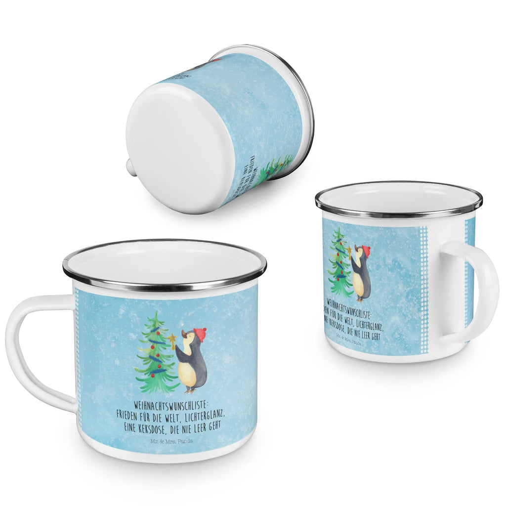 Camping Emaille Tasse Pinguin Weihnachtsbaum Kaffeebecher, Trinkbecher, reisetasse, wandertasse, Teebecher, Pott, Tasse Emaille, Campingbecher, Emaille Becher, Emaille Tasse, becher emaille, emaillebecher, Metalltasse, Blechtasse, blechbecher, Emailletasse, Tasse, Campingtasse, metallbecher, Teetasse, wanderbecher, Reisebecher, Becher, Kaffeetasse, Weihnachten, Winter, Weihnachtsdeko, Nikolaus, Advent, Heiligabend, Wintermotiv, Pinguin
