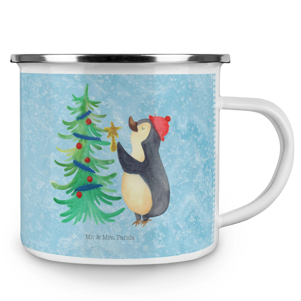 Camping Emaille Tasse Pinguin Weihnachtsbaum Kaffeebecher, Trinkbecher, reisetasse, wandertasse, Teebecher, Pott, Tasse Emaille, Campingbecher, Emaille Becher, Emaille Tasse, becher emaille, emaillebecher, Metalltasse, Blechtasse, blechbecher, Emailletasse, Tasse, Campingtasse, metallbecher, Teetasse, wanderbecher, Reisebecher, Becher, Kaffeetasse, Weihnachten, Winter, Weihnachtsdeko, Nikolaus, Advent, Heiligabend, Wintermotiv, Pinguin