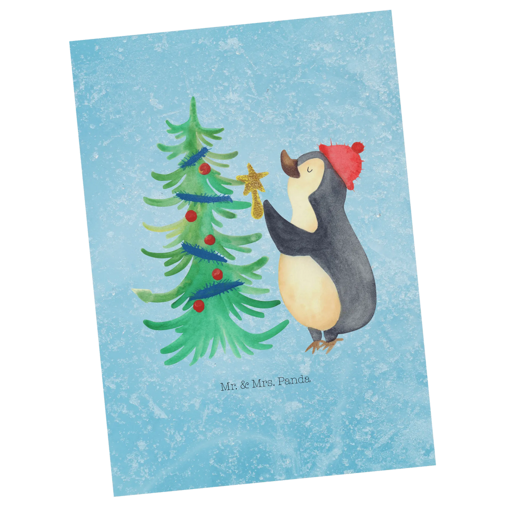 Postcard penguin Christmas tree Geschenkkarte, Grußkarte, Geburtstagskarte, Einladungskarten Geburtstag, Einladung, Einladungskarte, Dankeskarte, Postkarte, Ansichtskarten, Karte, Ansichtskarte, Einladung Geburtstag, Winter, Weihnachten, Weihnachtsdeko, Nikolaus, Advent, Heiligabend, Wintermotiv, Pinguin
