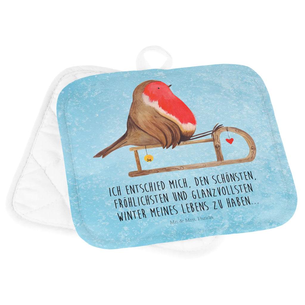 2er Set Topflappen  Rotkehlchen Schlitten Ofenhandschuh, Topflappen, Topflappen Set, Topfhandschuhe, Topflappen mit Spruch, Topflappenset, Schöne Topflappen, Ofenhandschuhe, Topflappen 2er Set, Topfuntersetzer, Topfhandschuh, Topflappen lustig, Winter, Weihnachten, Weihnachtsdeko, Nikolaus, Advent, Heiligabend, Wintermotiv, Vogel, Schlitten