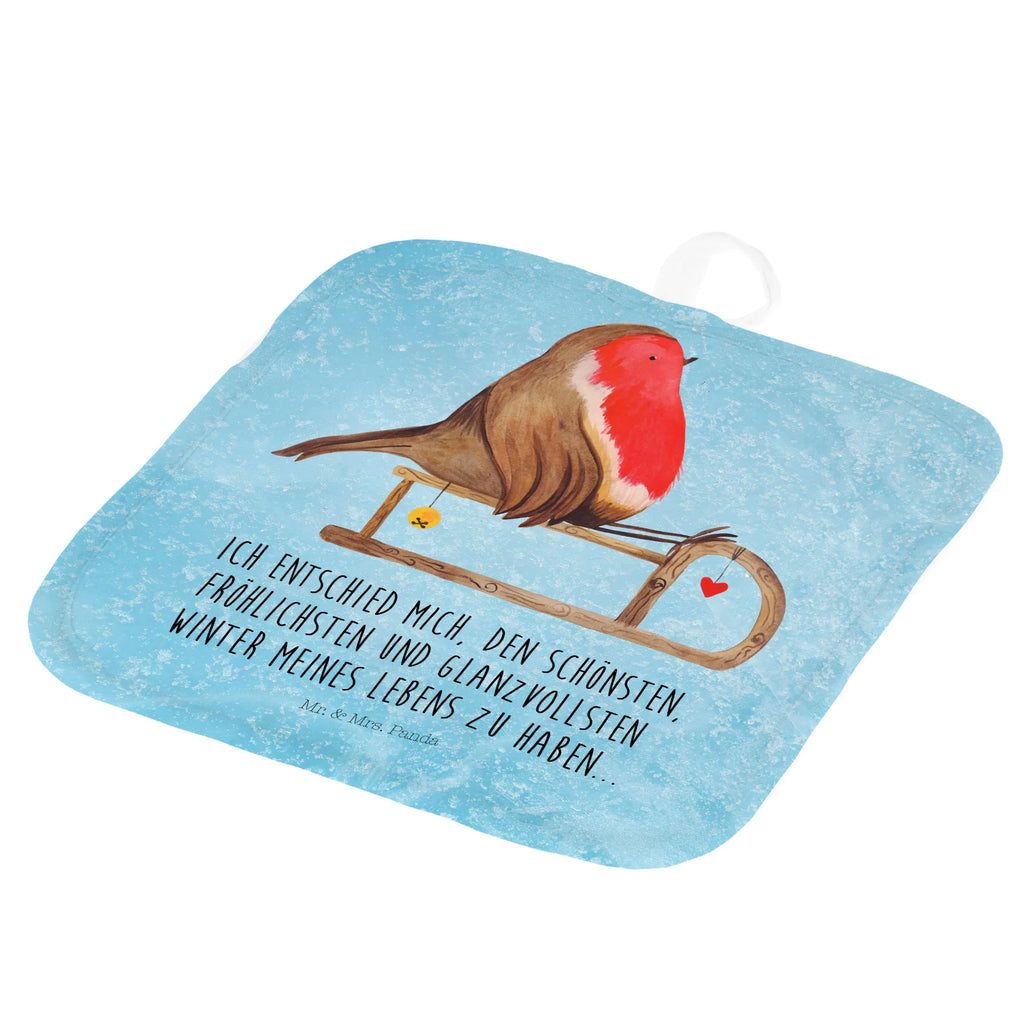 2er Set Topflappen  Rotkehlchen Schlitten Ofenhandschuh, Topflappen, Topflappen Set, Topfhandschuhe, Topflappen mit Spruch, Topflappenset, Schöne Topflappen, Ofenhandschuhe, Topflappen 2er Set, Topfuntersetzer, Topfhandschuh, Topflappen lustig, Winter, Weihnachten, Weihnachtsdeko, Nikolaus, Advent, Heiligabend, Wintermotiv, Vogel, Schlitten
