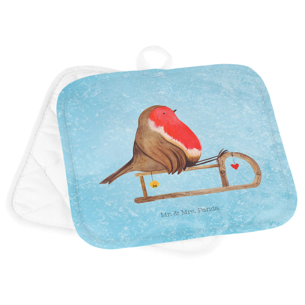 2er Set Topflappen  Rotkehlchen Schlitten Ofenhandschuh, Topflappen, Topflappen Set, Topfhandschuhe, Topflappen mit Spruch, Topflappenset, Schöne Topflappen, Ofenhandschuhe, Topflappen 2er Set, Topfuntersetzer, Topfhandschuh, Topflappen lustig, Winter, Weihnachten, Weihnachtsdeko, Nikolaus, Advent, Heiligabend, Wintermotiv, Vogel, Schlitten