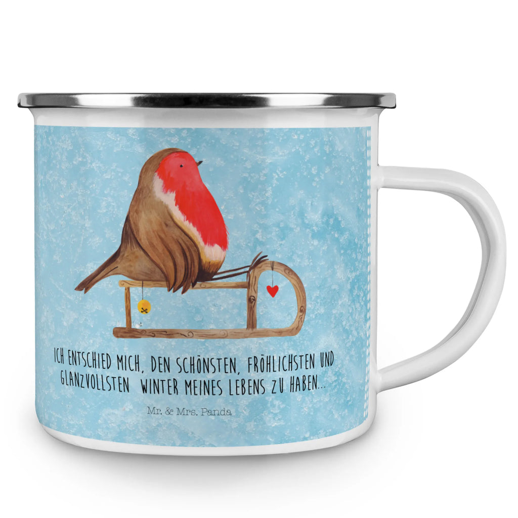 Kempingowy kubek emaliowany rudzik sanki reisetasse, Kaffeebecher, wandertasse, Reisebecher, metallbecher, Tasse Emaille, Tasse, wanderbecher, becher emaille, Campingbecher, Teebecher, Pott, Metalltasse, Kaffeetasse, emaillebecher, Becher, Emaille Becher, Emailletasse, Blechtasse, Trinkbecher, Campingtasse, Teetasse, blechbecher, Emaille Tasse, Weihnachten, Advent, Winter, Heiligabend, Nikolaus, Wintermotiv, Weihnachtsdeko, Vogel, Schlitten