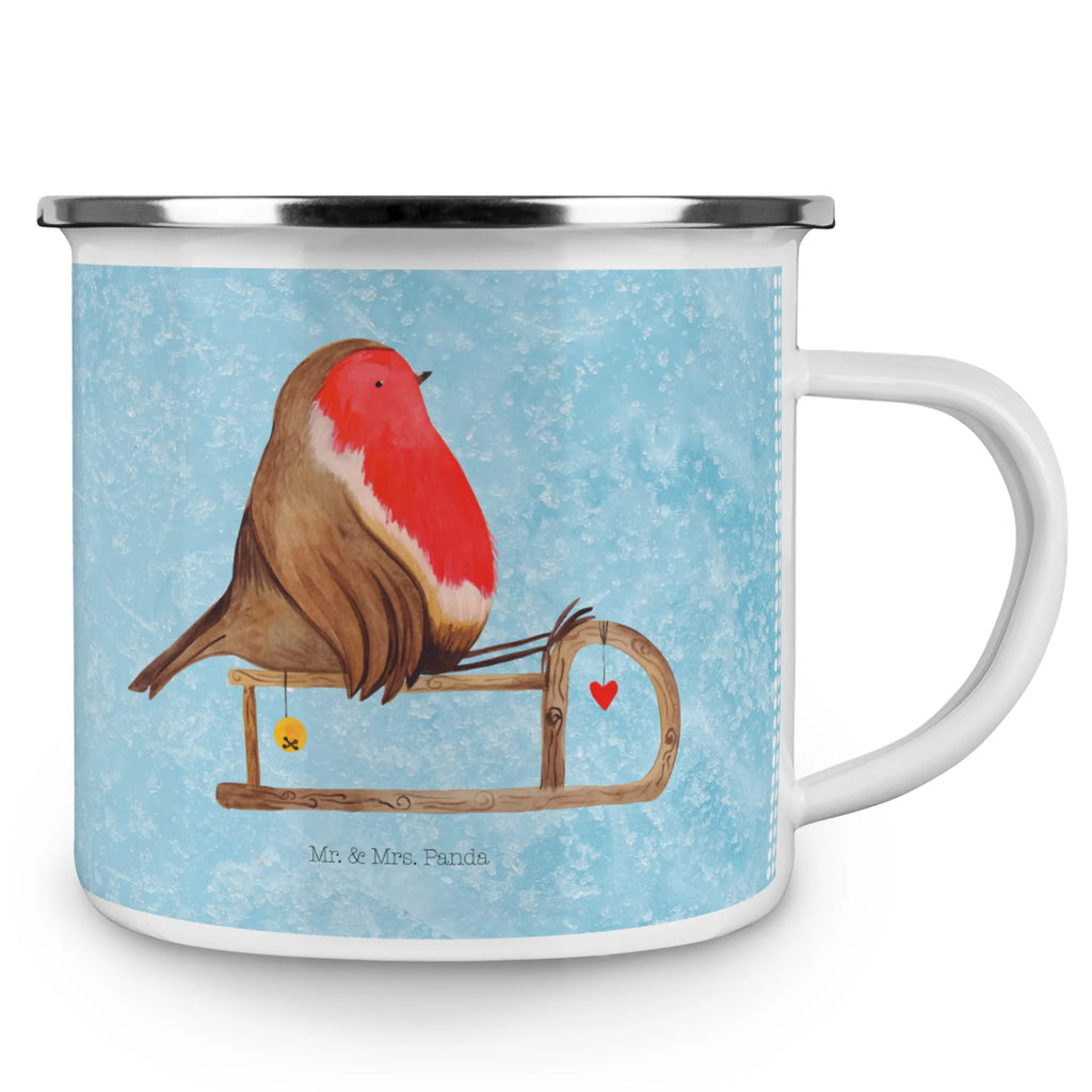 Kempingowy kubek emaliowany rudzik sanki reisetasse, Kaffeebecher, wandertasse, Reisebecher, metallbecher, Tasse Emaille, Tasse, wanderbecher, becher emaille, Campingbecher, Teebecher, Pott, Metalltasse, Kaffeetasse, emaillebecher, Becher, Emaille Becher, Emailletasse, Blechtasse, Trinkbecher, Campingtasse, Teetasse, blechbecher, Emaille Tasse, Weihnachten, Advent, Winter, Heiligabend, Nikolaus, Wintermotiv, Weihnachtsdeko, Vogel, Schlitten