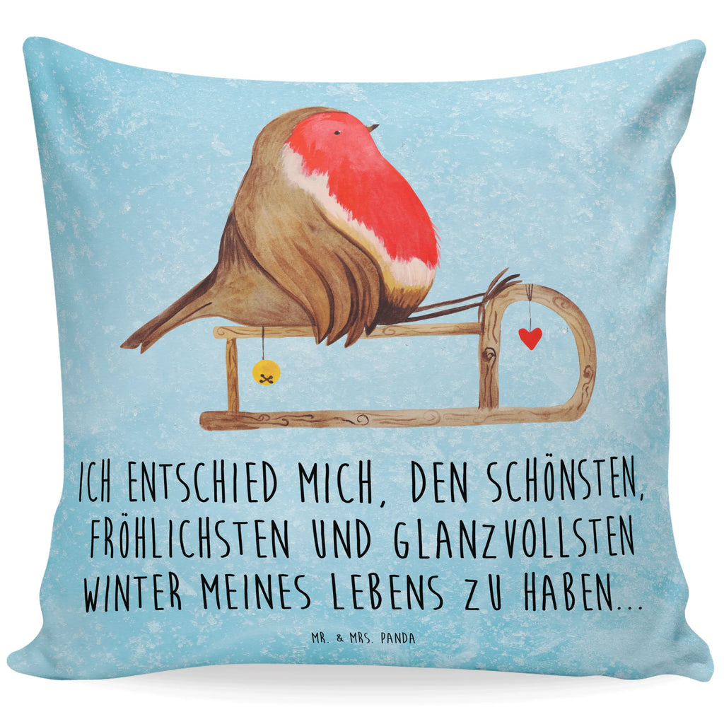 40x40 Kissen Rotkehlchen Schlitten Kopfkissen, sitzkissen, Dekokissen Sofa, Sofakissen, Zierkissen, Dekokissen, Kissenhülle, Dekokissen 40x40, Sofakissen 40x40, Kissenhülle 40x40, Kopfkissen 40x40, Couchkissen, Kissen 40x40, Kissenbezug 40x40, Kissenbezüge, Kissen, Kissen 40x40 Waschbar, Motivkissen, sofakissen, Winter, Weihnachten, Weihnachtsdeko, Nikolaus, Advent, Heiligabend, Wintermotiv, Schlitten, Vogel