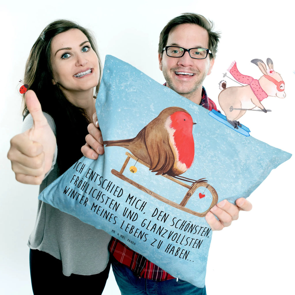 40x40 Kissen Rotkehlchen Schlitten Kopfkissen, sitzkissen, Dekokissen Sofa, Sofakissen, Zierkissen, Dekokissen, Kissenhülle, Dekokissen 40x40, Sofakissen 40x40, Kissenhülle 40x40, Kopfkissen 40x40, Couchkissen, Kissen 40x40, Kissenbezug 40x40, Kissenbezüge, Kissen, Kissen 40x40 Waschbar, Motivkissen, sofakissen, Winter, Weihnachten, Weihnachtsdeko, Nikolaus, Advent, Heiligabend, Wintermotiv, Schlitten, Vogel