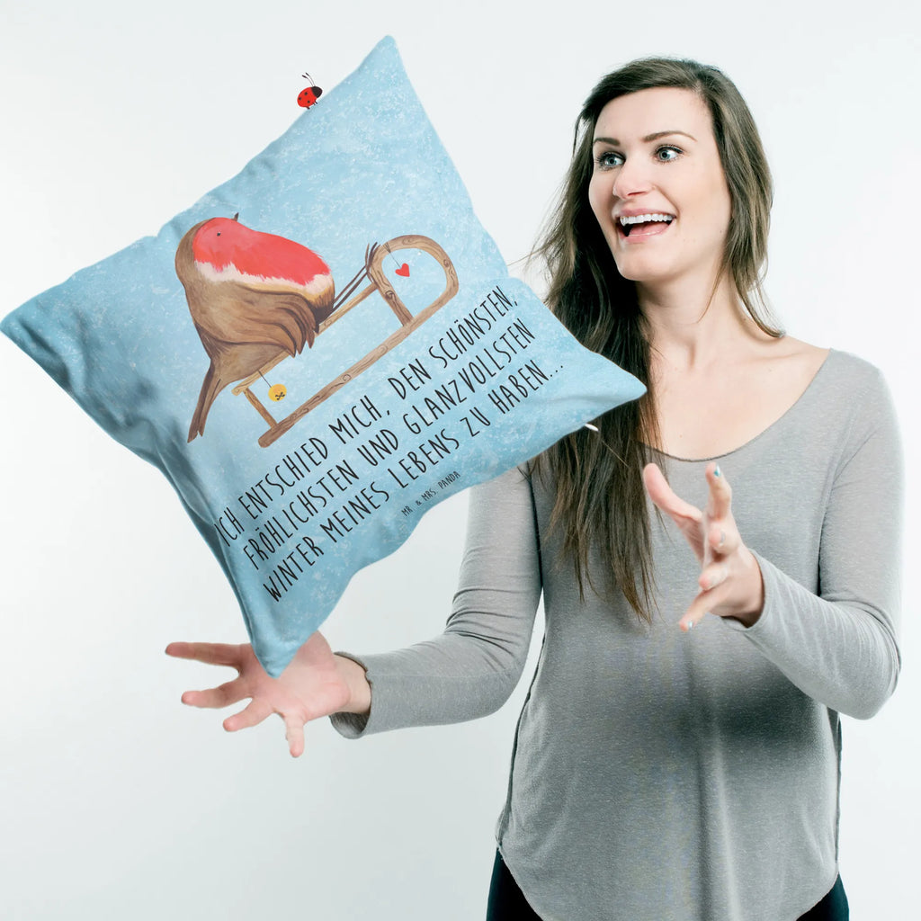 40x40 Kissen Rotkehlchen Schlitten Kopfkissen, sitzkissen, Dekokissen Sofa, Sofakissen, Zierkissen, Dekokissen, Kissenhülle, Dekokissen 40x40, Sofakissen 40x40, Kissenhülle 40x40, Kopfkissen 40x40, Couchkissen, Kissen 40x40, Kissenbezug 40x40, Kissenbezüge, Kissen, Kissen 40x40 Waschbar, Motivkissen, sofakissen, Winter, Weihnachten, Weihnachtsdeko, Nikolaus, Advent, Heiligabend, Wintermotiv, Schlitten, Vogel