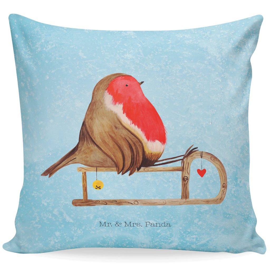 40x40 Kissen Rotkehlchen Schlitten Kopfkissen, sitzkissen, Dekokissen Sofa, Sofakissen, Zierkissen, Dekokissen, Kissenhülle, Dekokissen 40x40, Sofakissen 40x40, Kissenhülle 40x40, Kopfkissen 40x40, Couchkissen, Kissen 40x40, Kissenbezug 40x40, Kissenbezüge, Kissen, Kissen 40x40 Waschbar, Motivkissen, sofakissen, Winter, Weihnachten, Weihnachtsdeko, Nikolaus, Advent, Heiligabend, Wintermotiv, Schlitten, Vogel