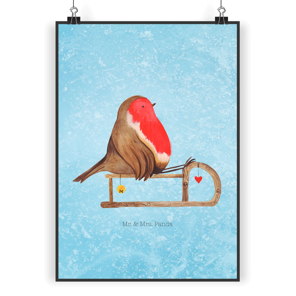 Poster Rotkehlchen Schlitten bild für wand, Poster, schlafzimmer poster, Raumdekoration, Handgemaltes Poster, Designposter, Bild, Wanddeko Bild, Wanddeko, Kinderposter, poster sprüche, großes poster, Mr. & Mrs. Panda Poster, Wanddekoration, Kunstdruck, Deko Bild, Küchenposter, kinderzimmer poster, Posterdruck, Wandposter, plakat, Wandbild, Wintermotiv, Heiligabend, Advent, Nikolaus, Weihnachtsdeko, Winter, Weihnachten, Schlitten, Vogel