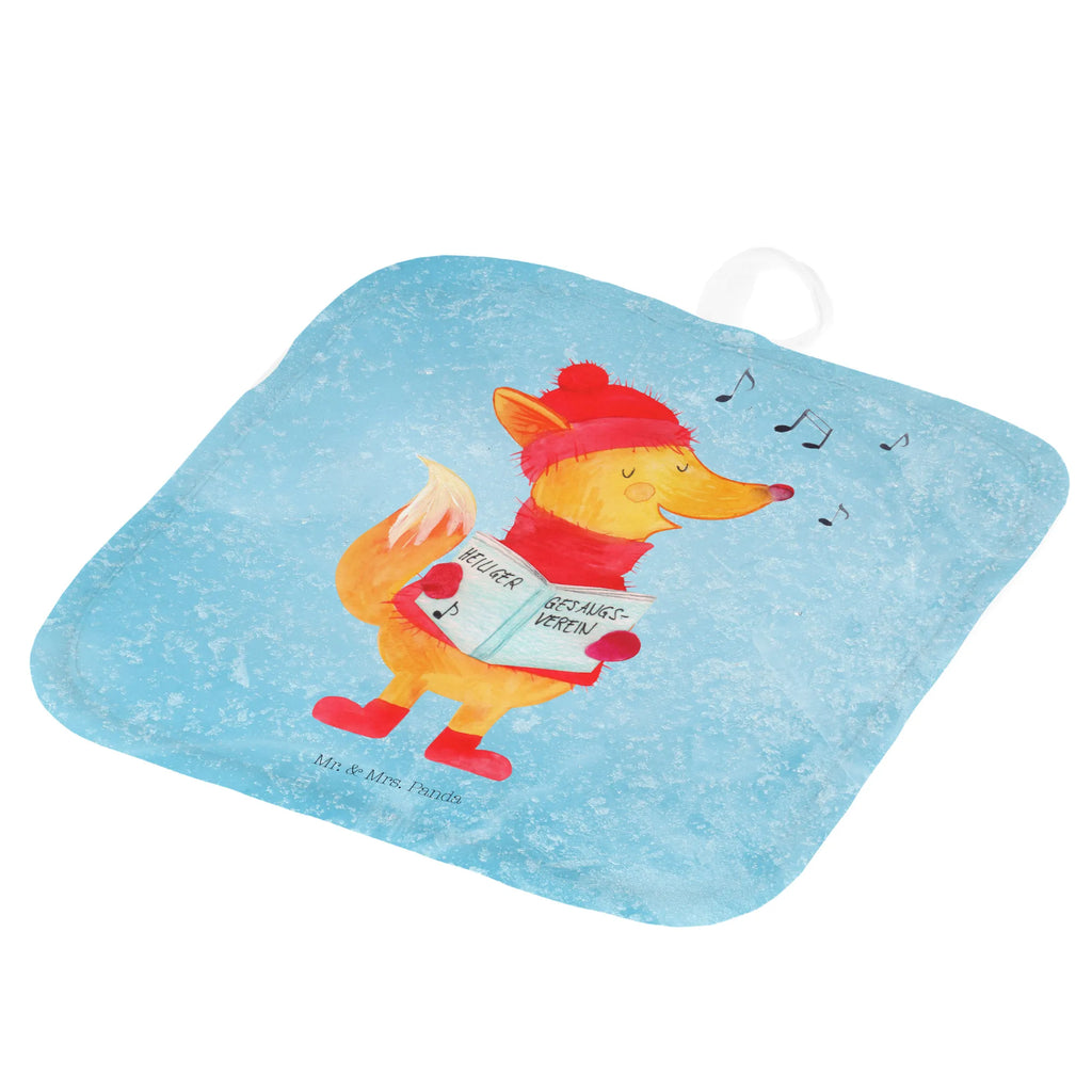 2-elementowy zestaw podkładek pod garnki lis Śpiewak Topflappen 2er Set, Topflappenset, topfhalter, Topfuntersetzer, Topflappen, Topflappen Set, Topfhandschuhe, 2er Set Topflappen, Wintermotiv, Winter, Weihnachtsdeko, Weihnachten, Nikolaus, Advent, Heiligabend, Geschenk Sänger, Fuchs, Singen, Füchse, Sänger, Weihnachtslieder