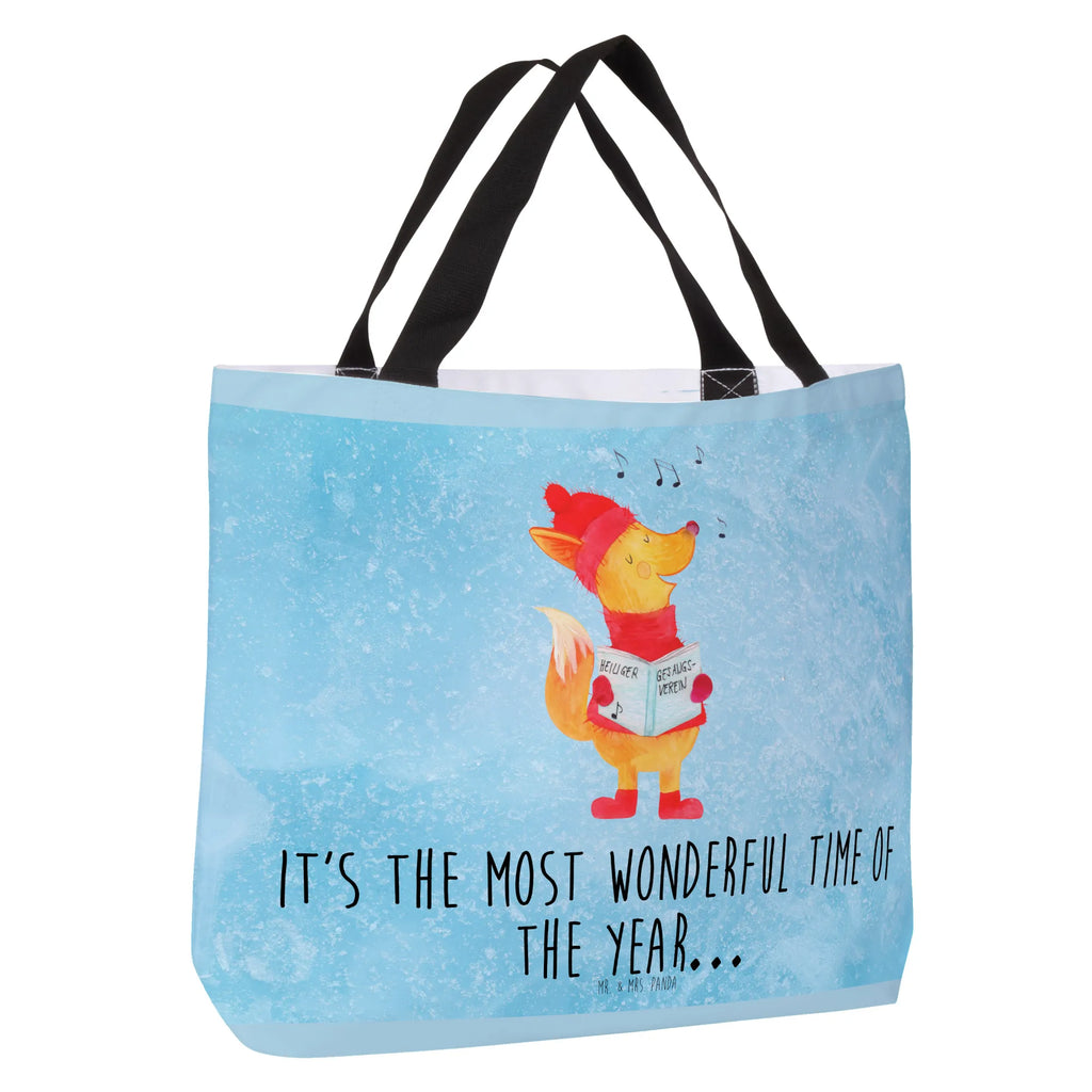 Shopper lis Śpiewak Alltagstasche, Schultertasche, Schultasche, Tüte, Ausflug, Strandtasche, Beutel, XL, Stofftasche, Tragebeutel, XXL Tasche, Shopper, Einkaufsbeutel, Schulbeutel, Einkaufstasche, Freizeittasche, Weihnachten, Winter, Weihnachtsdeko, Nikolaus, Advent, Heiligabend, Wintermotiv, Geschenk Sänger, Singen, Füchse, Sänger, Fuchs, Weihnachtslieder