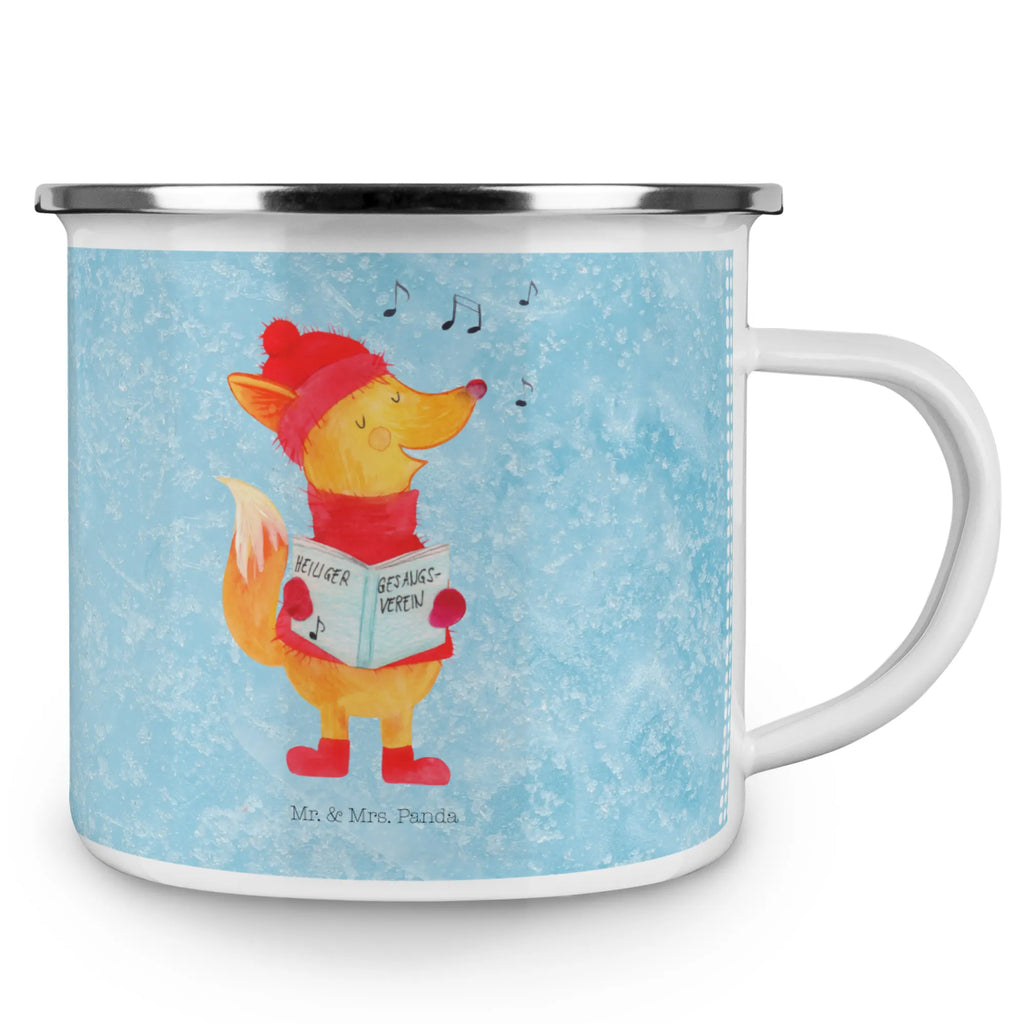 Kempingowy kubek emaliowany lis Śpiewak Emaille Tasse, Teetasse, Emaille Becher, Blechtasse, becher emaille, Tasse, Campingtasse, wandertasse, Teebecher, Tasse Emaille, metallbecher, Kaffeebecher, Emailletasse, blechbecher, Pott, Kaffeetasse, Reisebecher, Trinkbecher, Becher, wanderbecher, Campingbecher, emaillebecher, reisetasse, Metalltasse, Winter, Heiligabend, Nikolaus, Wintermotiv, Weihnachtsdeko, Weihnachten, Advent, Singen, Geschenk Sänger, Weihnachtslieder, Füchse, Sänger, Fuchs