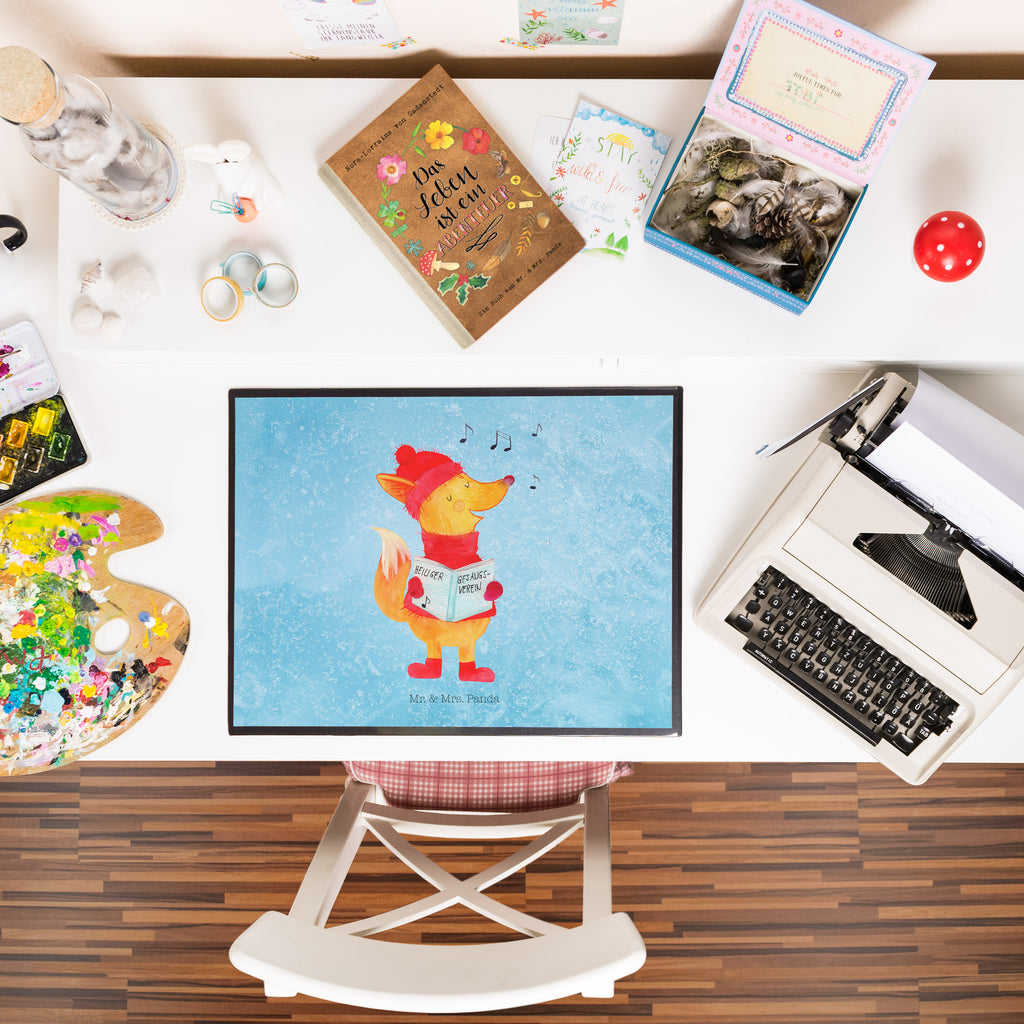 Schreibtischunterlage Fuchs Sänger tischmatten, tischpad, schreibmatte, tischauflage, Schreibtischauflage, tischauflagen, Tischunterlage, arbeitsmatte, schreibtischmatte, tischmatte, schreibauflage, Schreibtisch Matte, schreibauflagen, arbeitsunterlage, schreibtischauflagen, schreibtischunterlage, Schreibunterlage, Schreibtisch Unterlagen, schreibtischunterlagen, tischpads, pultunterlage, Winter, Heiligabend, Nikolaus, Wintermotiv, Weihnachtsdeko, Weihnachten, Advent, Geschenk Sänger, Fuchs, Weihnachtslieder, Füchse, Singen, Sänger