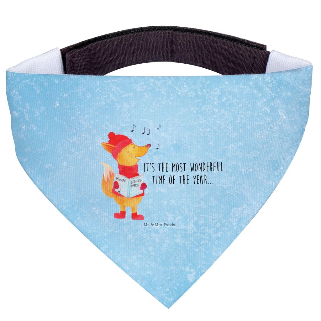 Chusta na szyję dla psa L lis Śpiewak Halstuch, Hunde, mittel, mittelgroße Hunde, Hundehalstuch, Tuch, Winter, Weihnachten, Weihnachtsdeko, Nikolaus, Advent, Heiligabend, Wintermotiv, Sänger, Weihnachtslieder, Singen, Füchse, Geschenk Sänger, Fuchs