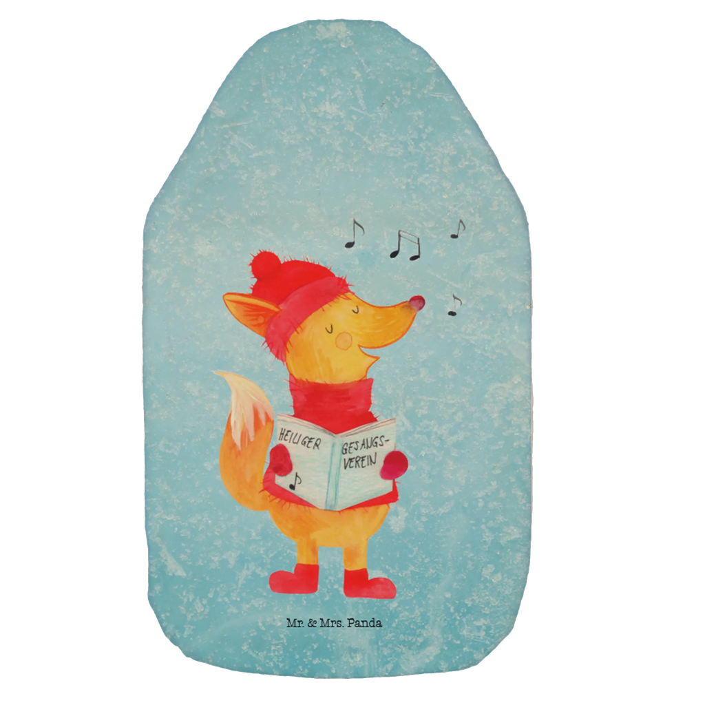 Wärmflasche Fuchs Sänger Wärmflaschen mit Bezug, warmwasserflasche, bettwärmflasche, Wärmflasche mit Bezug, wärmebeutel, Bettflaschen, Wärmekissen, warmwasserbeutel, heißwasserbeutel, Wärmflaschen, Wärmflasche, Bettflasche, heißwasserflasche, Wärmeflasche, heizflasche, Weihnachten, Heiligabend, Advent, Wintermotiv, Nikolaus, Weihnachtsdeko, Winter, Geschenk Sänger, Weihnachtslieder, Singen, Füchse, Sänger, Fuchs