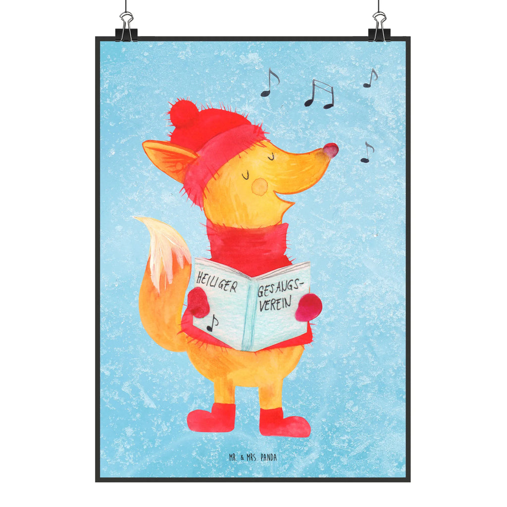 Poster Fuchs Sänger kunstposter, kunstdruck poster, Bild für Wand, Mr. & Mrs. Panda Poster, drucke, Kunstdruck, Posterdruck, grafikposter, kunst für die wand, Plakat, Bild, Wandbild, wanddeko, Poster, Wanddekoration, Wandschmuck, Designposter, Deko Bild, Wandposter, wandkunst, wanddruck, Wanddeko Bild, Wintermotiv, Heiligabend, Advent, Nikolaus, Weihnachtsdeko, Winter, Weihnachten, Geschenk Sänger, Füchse, Sänger, Fuchs, Singen, Weihnachtslieder