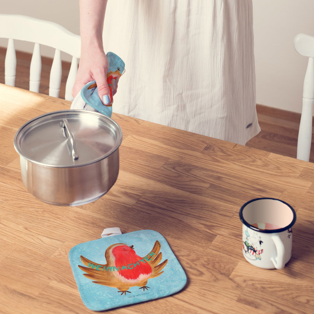 2er Set Topflappen  Rotkehlchen Weihnachten Schöne Topflappen, Topflappen Set, Topflappen 2er Set, Ofenhandschuh, Topfhandschuh, Topflappenset, Topfuntersetzer, Topflappen lustig, Topflappen, Topfhandschuhe, Ofenhandschuhe, Topflappen mit Spruch, Winter, Weihnachten, Weihnachtsdeko, Nikolaus, Advent, Heiligabend, Wintermotiv, Vogel, Weihnachtsmotiv, Frohe Weihnachten, xmas, Weihnachtsgruß