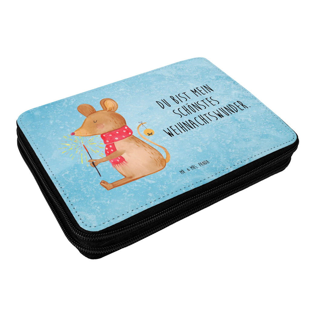 Leather folder Mouse Christmas child, enrolment, pupil, gift, pencil case, motif, school, pencil bag, primary school, pen roll, Winter, Christmas, Christmas time, snow, christmas motive, christmas greeting, merry christmas, christmas miracle, mouse, christmas