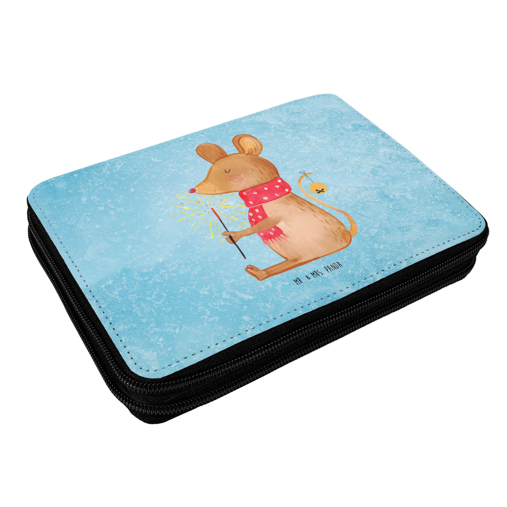 Leather folder Mouse Christmas child, enrolment, pupil, gift, pencil case, motif, school, pencil bag, primary school, pen roll, Winter, Christmas, Christmas time, snow, christmas motive, christmas greeting, merry christmas, christmas miracle, mouse, christmas