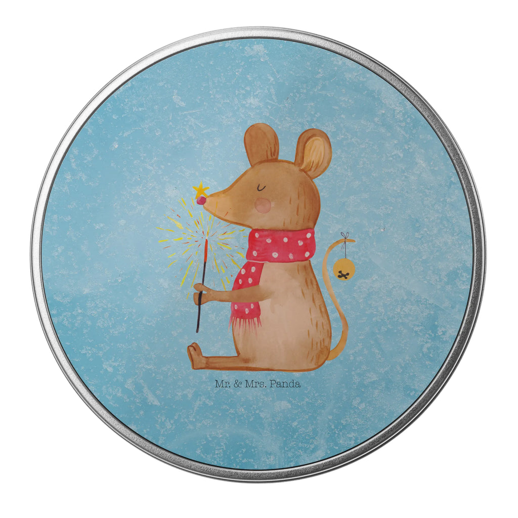 Round tin Mouse Christmas tin, gift box, cookie tin, tin can, storage tin, storage, Winter, Christmas, Christmas time, snow, christmas miracle, christmas, mouse, christmas greeting, merry christmas, christmas motive