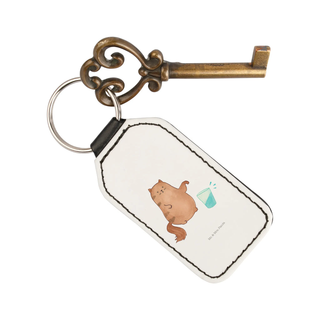 Rectangular key ring Cat water glass keychain, pendant, bag pendant, lucky charm, key ring, cat, tomcat, kitty, meow, kitten, housecat, mama cat, love cats, cat image, cat fan, cat lover, cat fancier, cat decoration, gift for cat lover, cat owner, funny cats, cat sayings, cat motto, funny cat gifts, fan merchandise, cat stuff, animal lover, pet, pussy, cats, Cats, water, glass