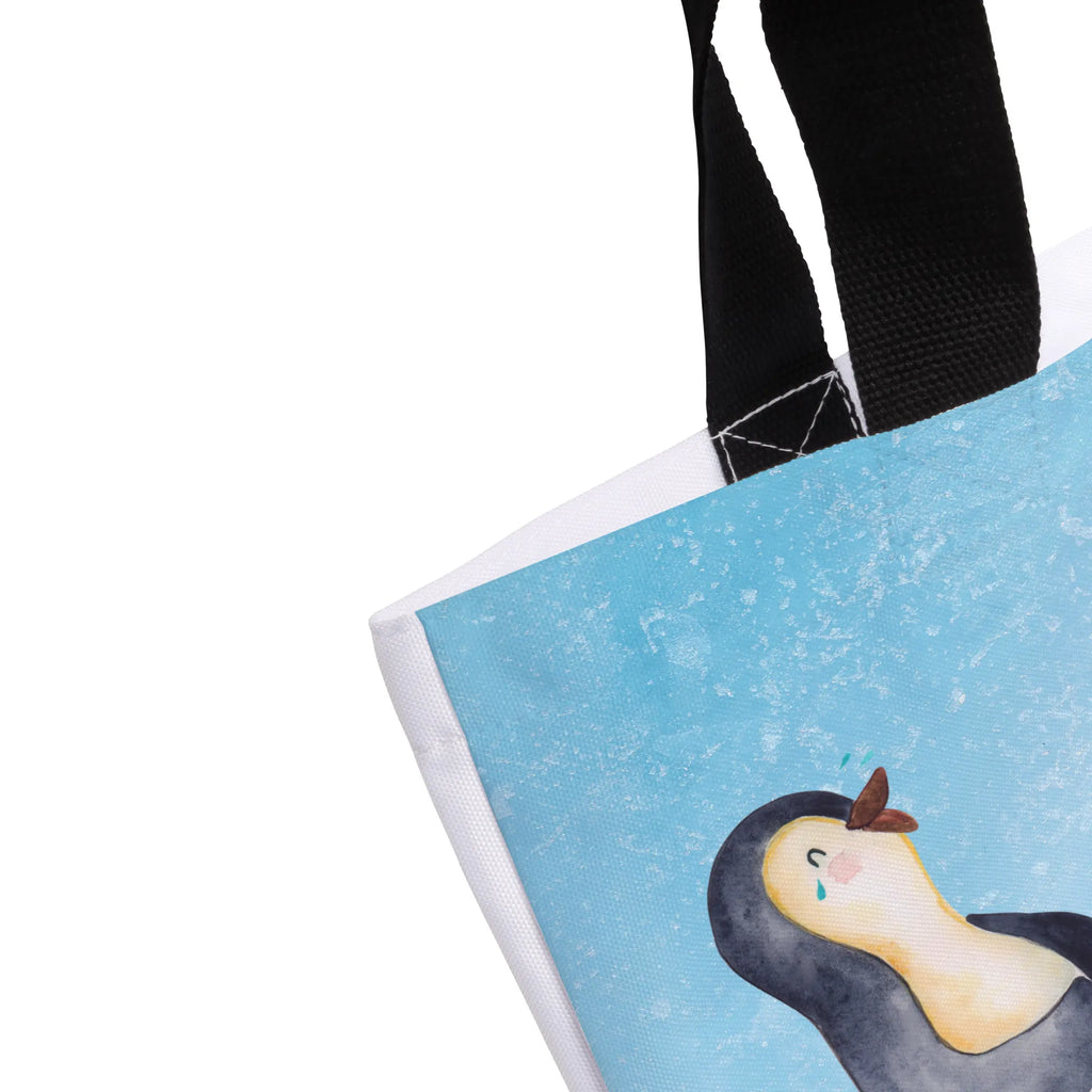 Shopper Penguin Laugh Beutel, Schultertasche, Freizeittasche, Tüte, Alltagstasche, Shopper, Einkaufstasche, Strandtasche, Stofftasche, Schultasche, Schulbeutel, XL, Einkaufsbeutel, XXL Tasche, Tragebeutel, Ausflug, Pinguin, Humor, Optimismus, Pinguine, Fröhlichkeit, Lachen, Fröhlich, Lustiger Spruch