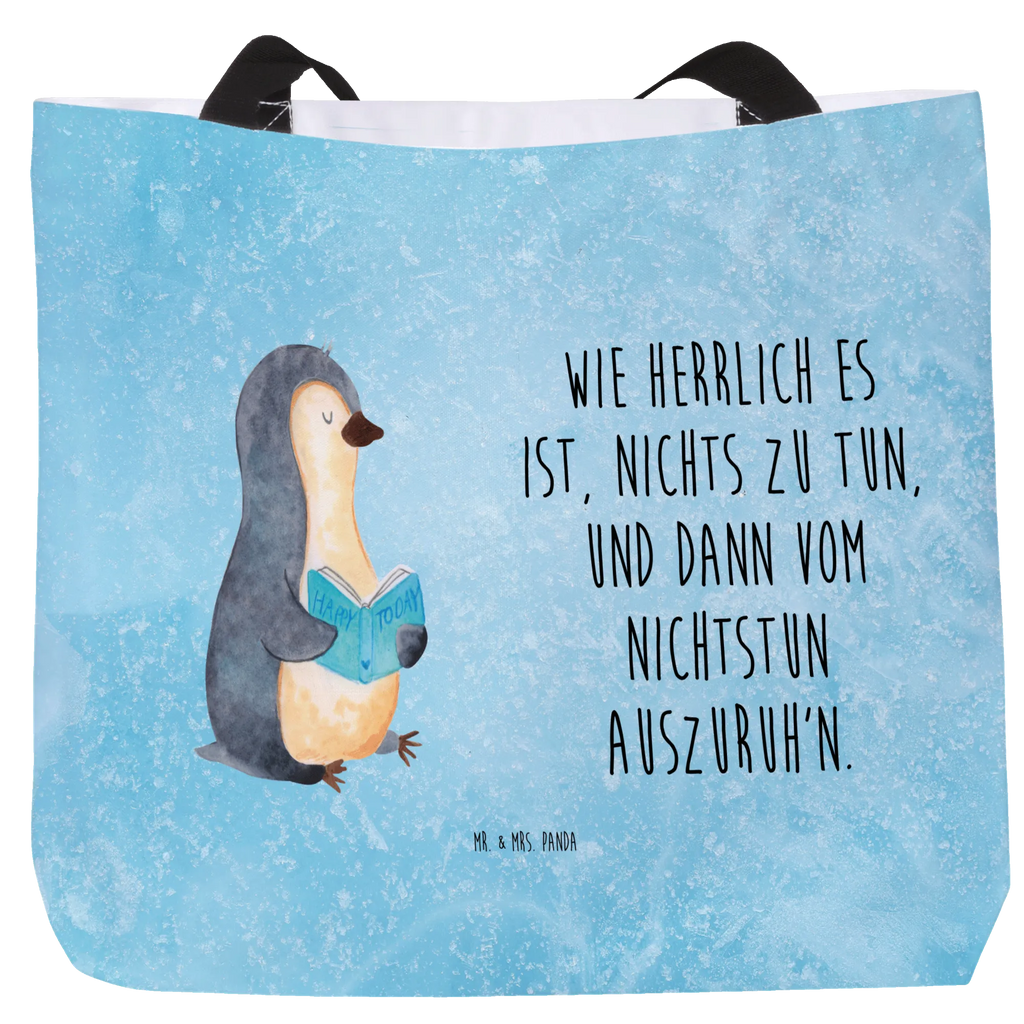 Shopper Penguin A book Strandtasche, Schulbeutel, Schultertasche, Stofftasche, Alltagstasche, XXL Tasche, Freizeittasche, Ausflug, Tüte, Schultasche, Beutel, Shopper, Tragebeutel, Einkaufsbeutel, XL, Einkaufstasche, Pinguin, Faulenzen, Ferien, Urlaub, Pinguine, Lesen, Buch, Bücherwurm, Nichtstun, Freizeit
