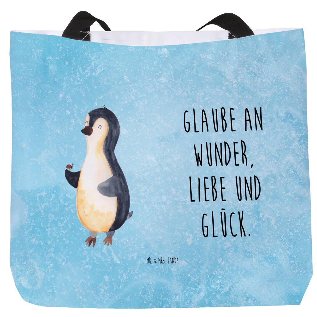Shopper Pinguin Marienkäfer XL, Schulbeutel, Tragebeutel, Beutel, XXL Tasche, Freizeittasche, Shopper, Strandtasche, Stofftasche, Schultasche, Tüte, Einkaufstasche, Alltagstasche, Einkaufsbeutel, Ausflug, Schultertasche, Pinguin, Liebe, Pinguine, Wunder, Glück, Lebensfreude, Freude, Marienkäfer