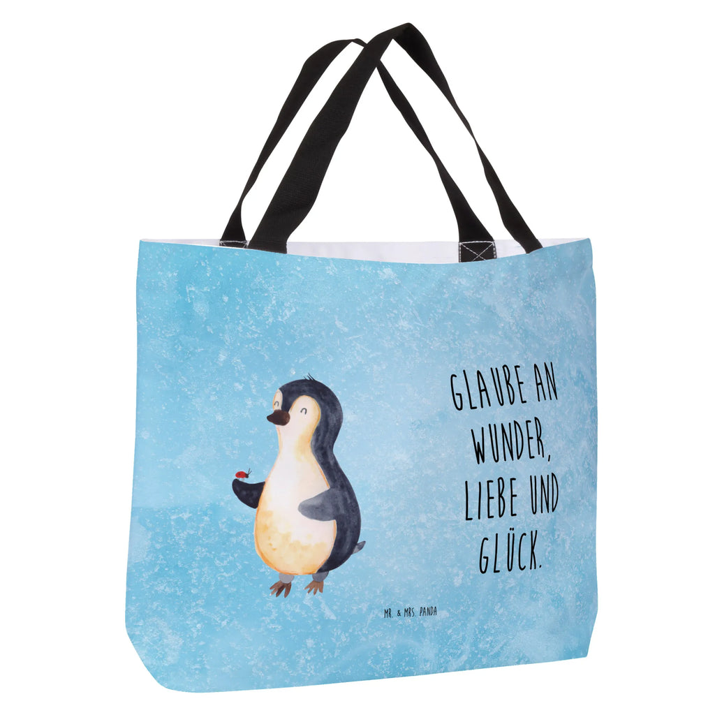Shopper Pinguin Marienkäfer XL, Schulbeutel, Tragebeutel, Beutel, XXL Tasche, Freizeittasche, Shopper, Strandtasche, Stofftasche, Schultasche, Tüte, Einkaufstasche, Alltagstasche, Einkaufsbeutel, Ausflug, Schultertasche, Pinguin, Liebe, Pinguine, Wunder, Glück, Lebensfreude, Freude, Marienkäfer