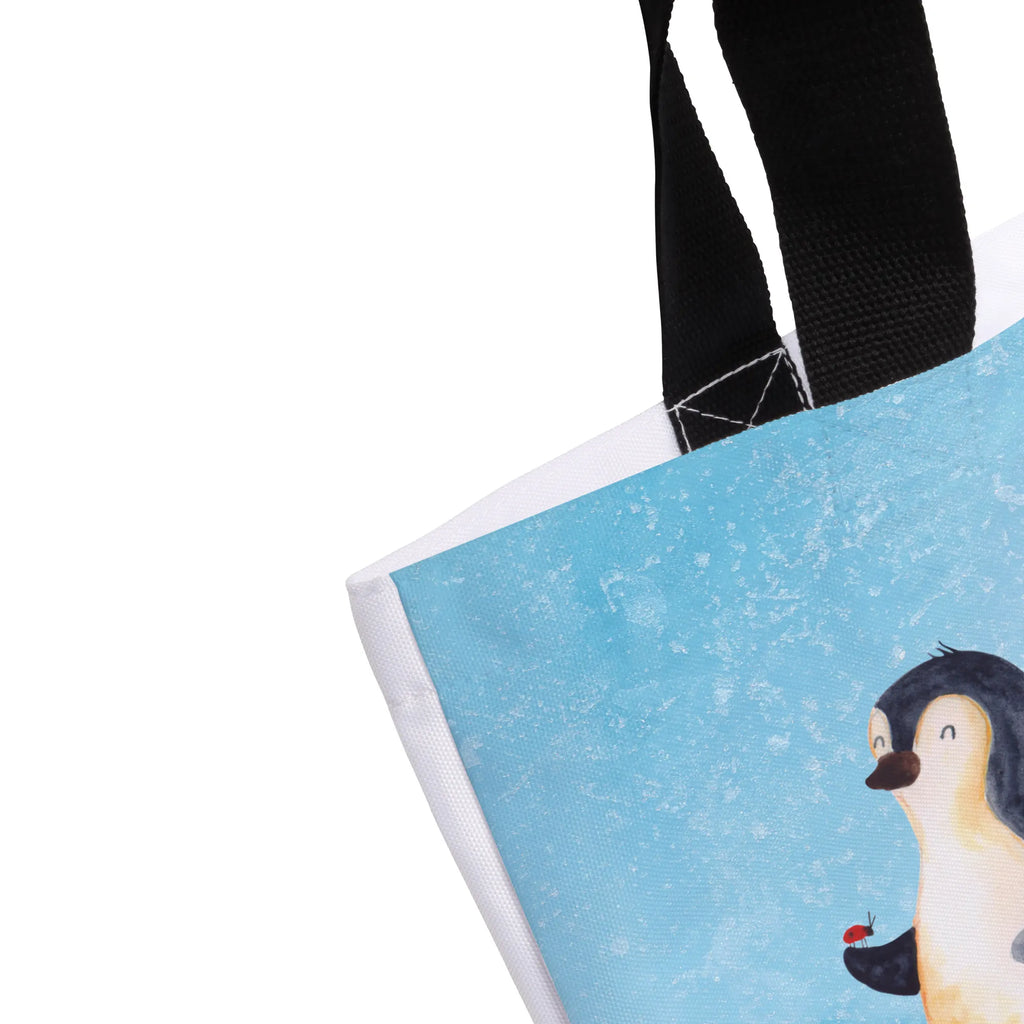 Shopper Pinguin Marienkäfer XL, Schulbeutel, Tragebeutel, Beutel, XXL Tasche, Freizeittasche, Shopper, Strandtasche, Stofftasche, Schultasche, Tüte, Einkaufstasche, Alltagstasche, Einkaufsbeutel, Ausflug, Schultertasche, Pinguin, Liebe, Pinguine, Wunder, Glück, Lebensfreude, Freude, Marienkäfer