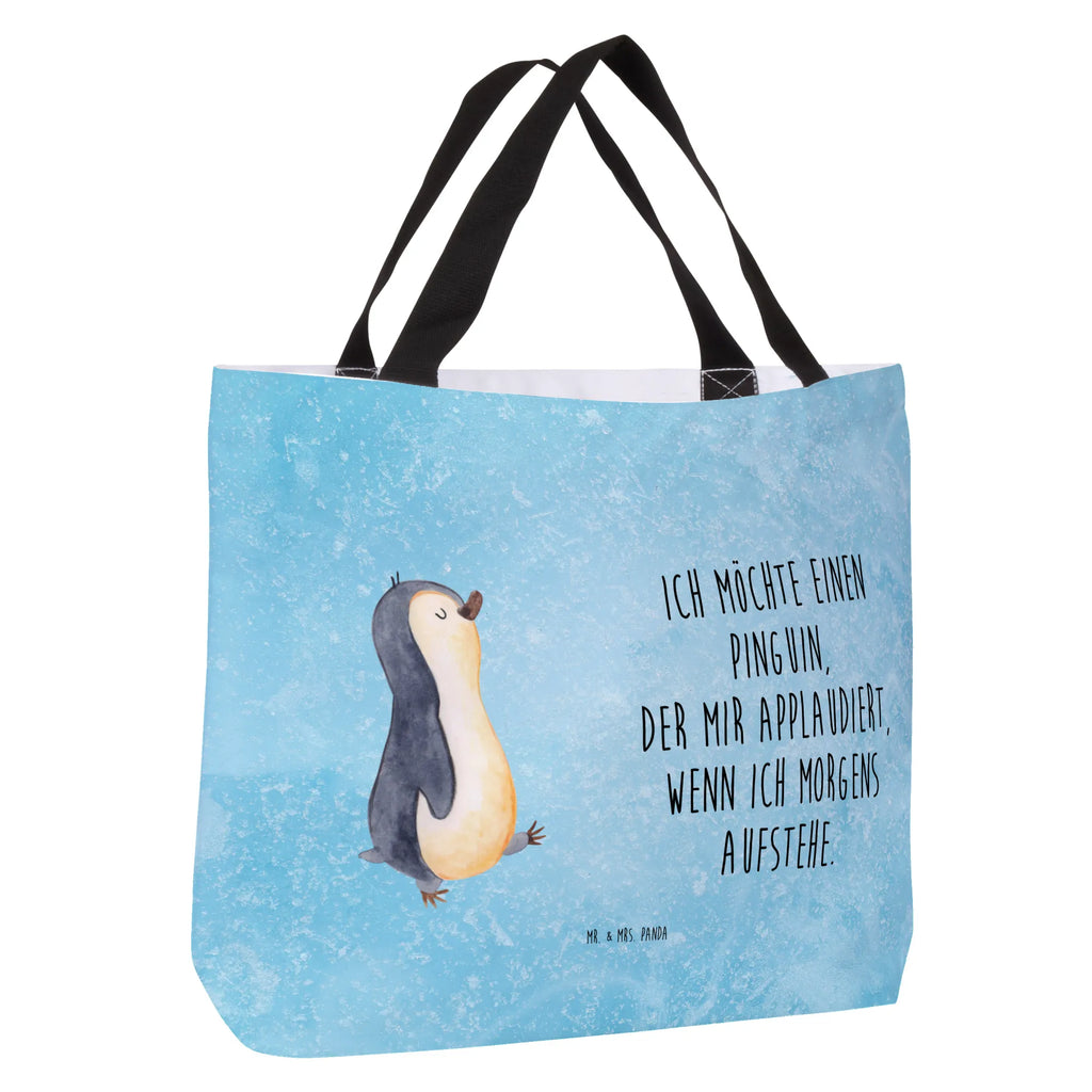 Shopper Penguin march Schultasche, Schulbeutel, Alltagstasche, Strandtasche, XL, Schultertasche, Einkaufstasche, Stofftasche, Ausflug, Tragebeutel, Einkaufsbeutel, Freizeittasche, Beutel, Shopper, XXL Tasche, Tüte, Pinguin, Frühaufsteher, Schwester, Pinguine, Langschläfer, Bruder, Familie