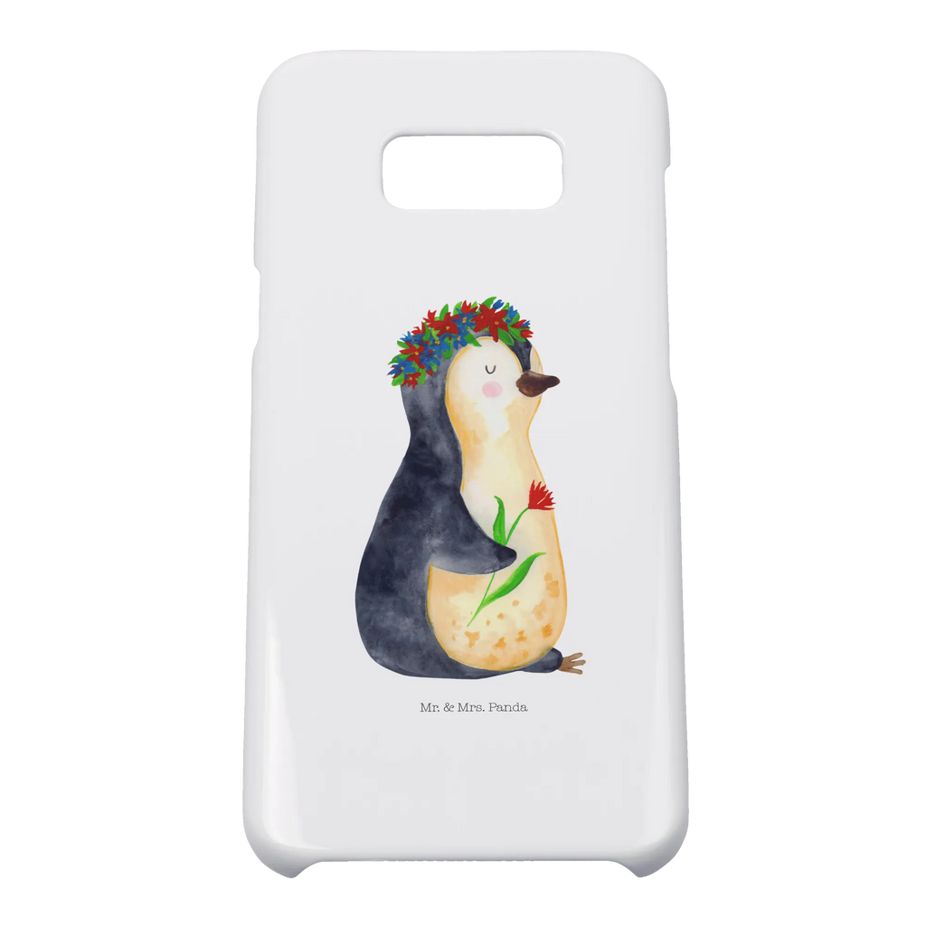 Handyhülle Pinguin Blumen Iphone 10, Handy, Iphone X, Handyhülle, Handy Case, Hülle, Cover, Handycover, Pinguin, Liebeskummer, Universum, Geschenkidee, Lebenslust, Ziele, Blumenkranz, Motivation, Leben, Pinguine, Lebensziele, Wünsche