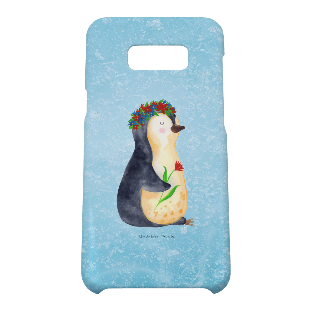 Handyhülle Pinguin Blumen Iphone 10, Handy, Iphone X, Handyhülle, Handy Case, Hülle, Cover, Handycover, Pinguin, Liebeskummer, Universum, Geschenkidee, Lebenslust, Ziele, Blumenkranz, Motivation, Leben, Pinguine, Lebensziele, Wünsche