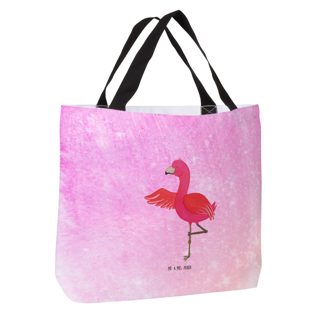 Shopper flamingo yoga Einkaufsbeutel, Einkaufstasche, Schulbeutel, Freizeittasche, Strandtasche, Schultasche, Tasche, Tragebeutel, Beutel, Shopper, Alltagstasche, Flamingo, Achtsamkeit, Vogel, Entspannung, Namaste, Aufregen, Yoga, Ärger, Yoga-Übung, Tiefenentspannung