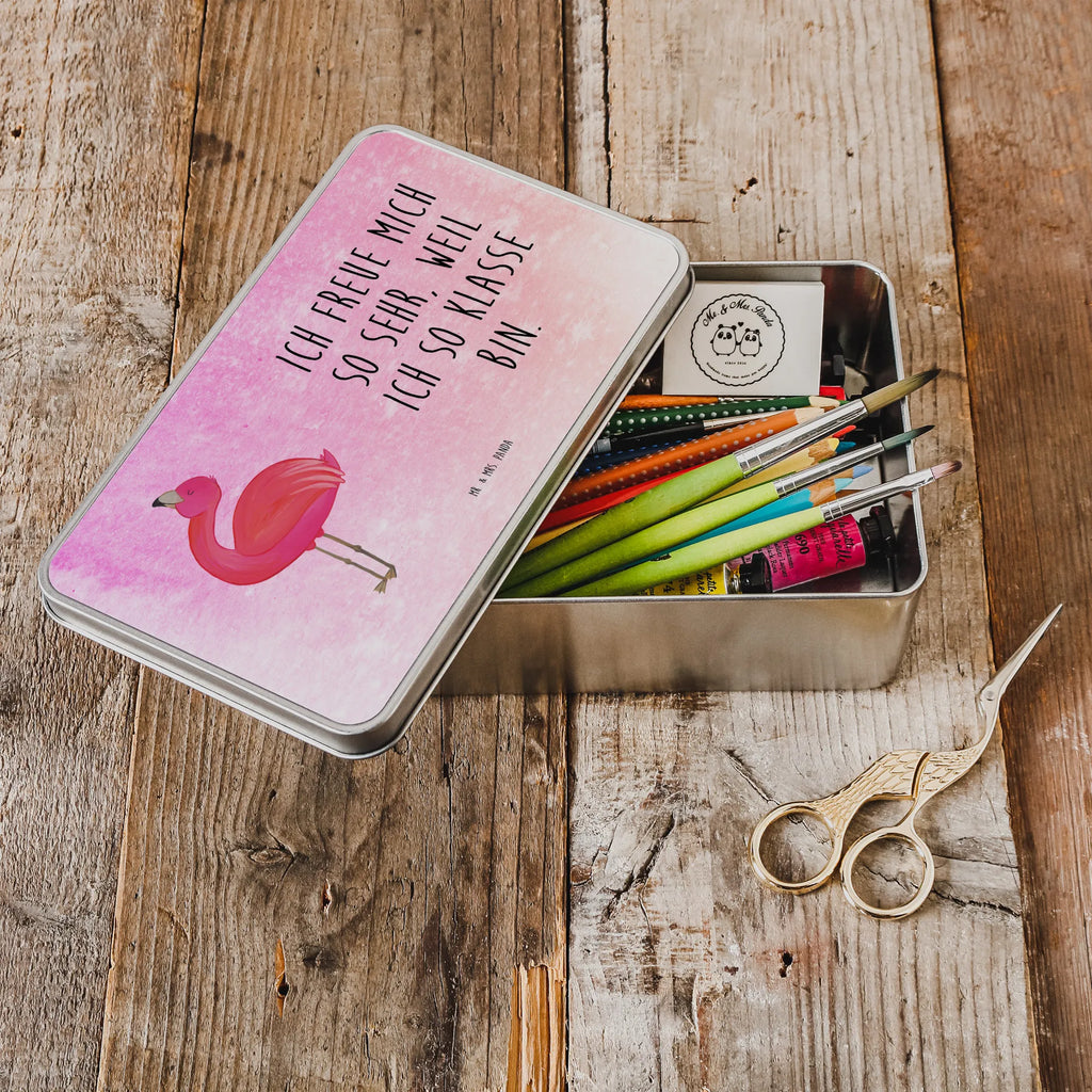 Metal tin flamingo Proud lock-up box, metal box, storage tin, storage box, lunch box, tin box, Tin can, cookie tin, aluminium tin, container, tins, Flamingo, pink, pink bird, bird of paradise, red, flamingo decoration, gift pink, gifts, gift idea, children, adults, girls, flamingo fans, summer, vacation, sea, unusual gifts in pink, pink gifts, girls gifts, small gifts, Caribbean feeling, funny sayings, mom, self-acceptance, daughter, proud, self-love, friend, joy, best friend, sister