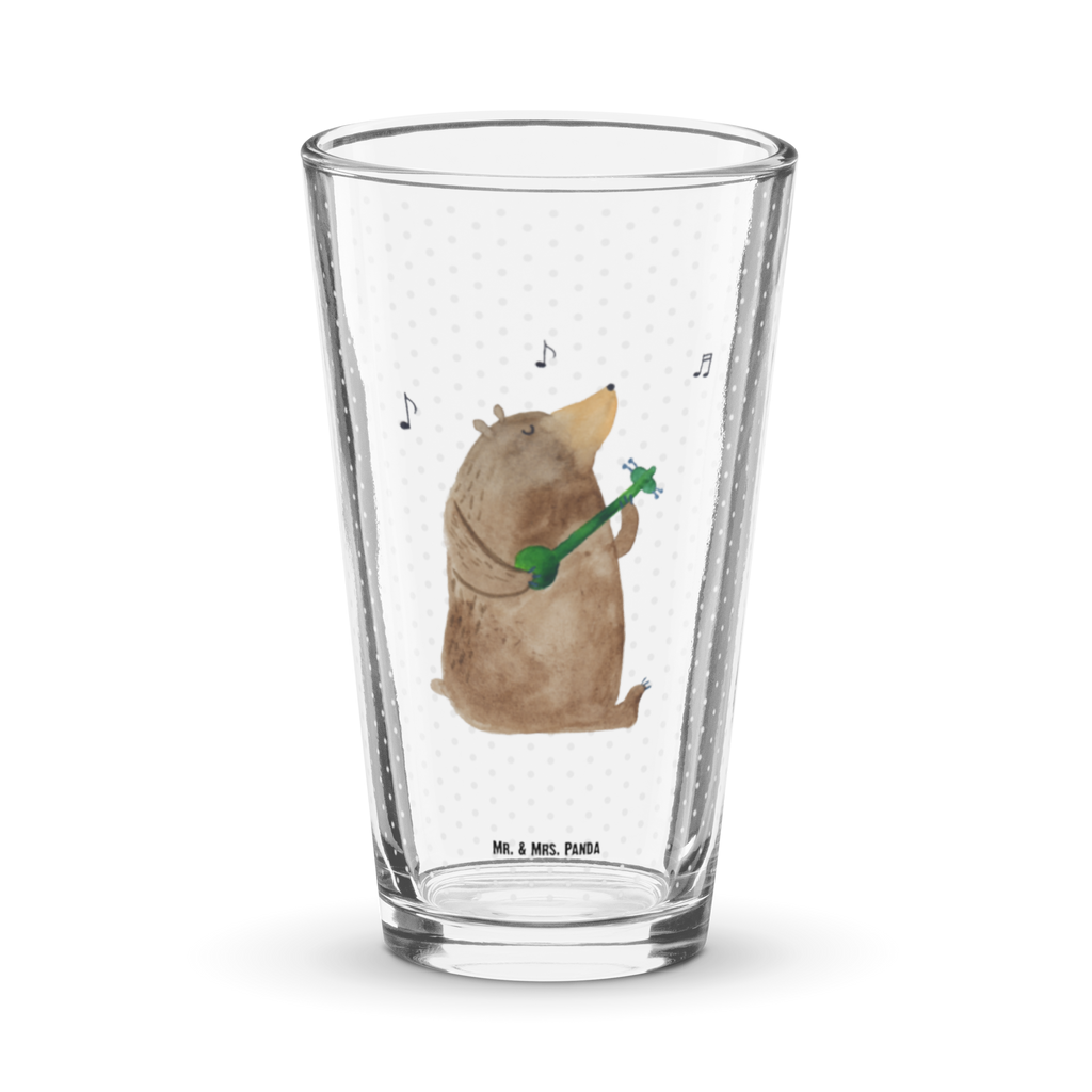 Premium Trinkglas Bär Gitarre Trinkglas, Glas, Pint Glas, Bierglas, Cocktail Glas, Wasserglas, Bär, Teddy, Teddybär