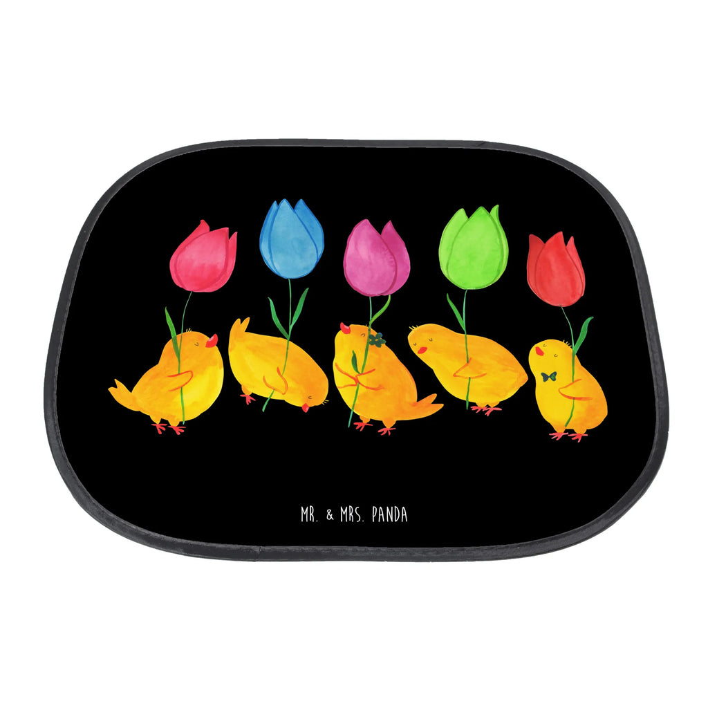 Car sun shade chick parade back seat, gift, sun protection, windows, family, sun visor, children, car, Easter, Easter bunny, Chicks, Parade, Happy Easter, Easter greetings, Flowers, Tulips