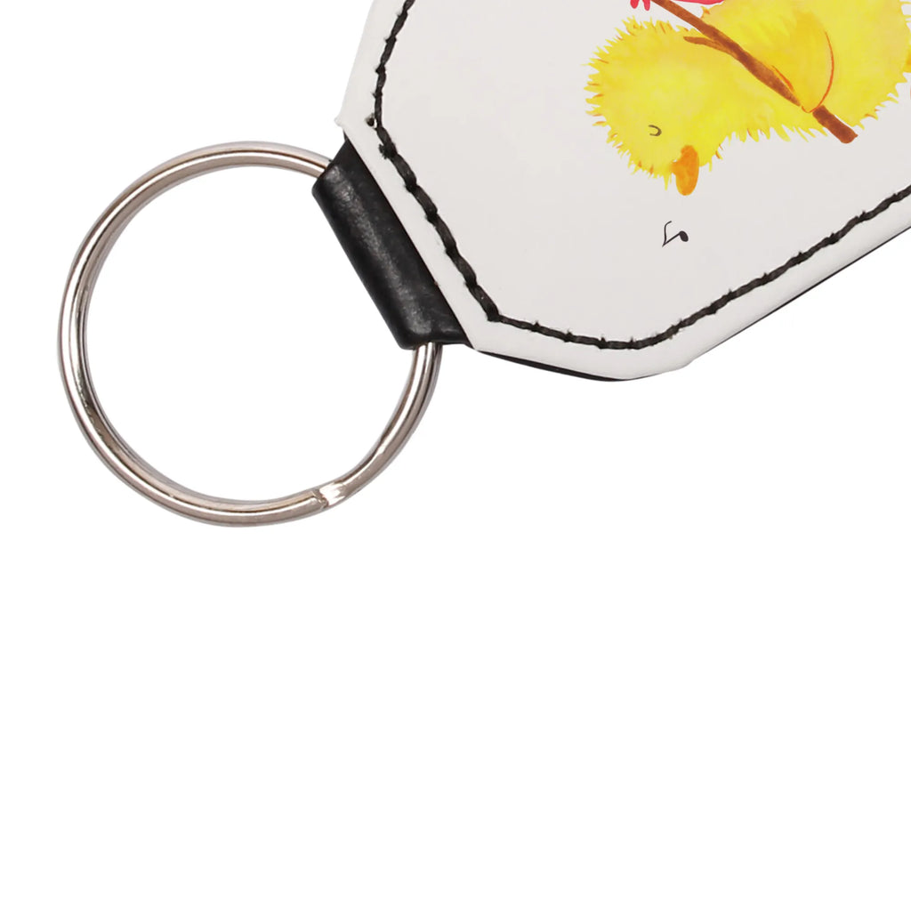 Rectangular key ring chick wander lucky charm, pendant, bag pendant, keychain, key ring, Easter, Easter bunny, time, happy Easter, egg, greetings, love, Easter egg, spring fever, joy, travelling, time management, backpacker, Easter greetings, globetrotters, miracles, nonsense, chick, Easter eggs
