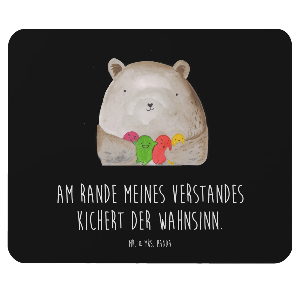 Mouse mat bear Feeling teddy bear, cuddly toy, Madness