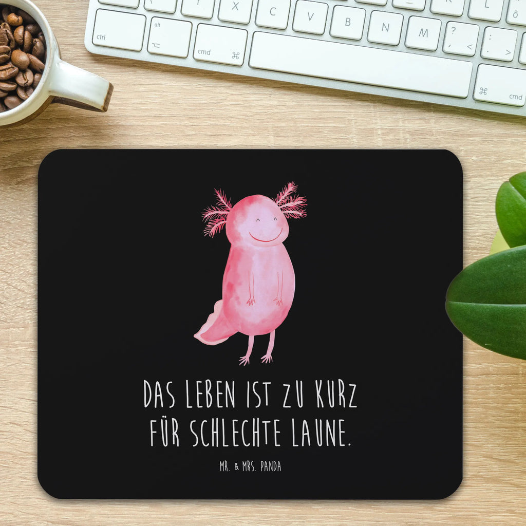 Mouse mat axolotl Happy Mousepad, Computer zubehör, Mausunterlage, Mauspad, Arbeitszimmer, PC Zubehör, Büroausstattung, Mauspad Büro, Designer Mauspad, Einzigartiges Mauspad, Axolotl, Molch, Schwanzlurch, Lurch, Axolot, gute Laune, Motivation, Lurche