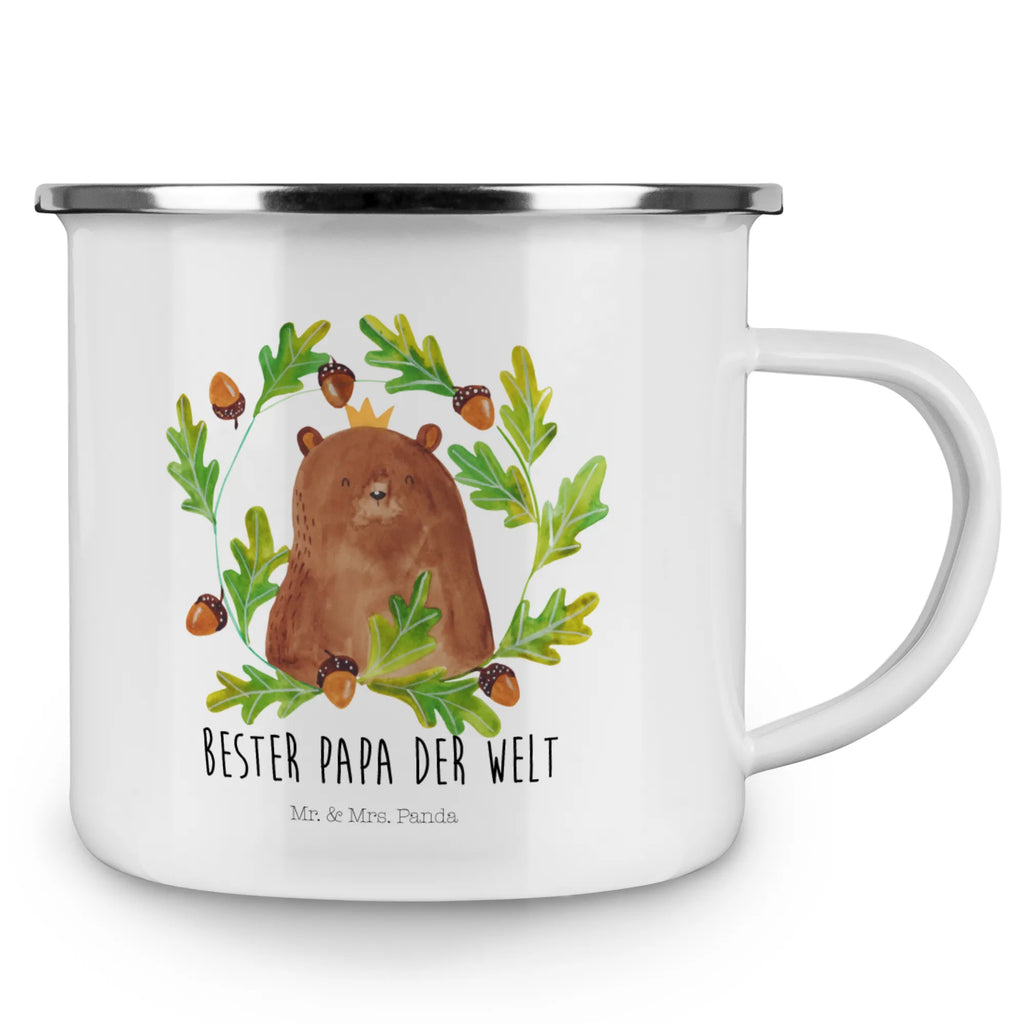 Kempingowy kubek emaliowany Niedźwiedź król metallbecher, Reisebecher, Pott, Becher, Trinkbecher, emaillebecher, Teebecher, wanderbecher, Blechtasse, reisetasse, blechbecher, Emailletasse, Campingbecher, wandertasse, Kaffeetasse, Kaffeebecher, Emaille Tasse, Teetasse, Tasse, Metalltasse, Emaille Becher, becher emaille, Campingtasse, Tasse Emaille, Teddy, Teddybär, Bär, Vater, Bester Vater, Daddy, Vatertag, Dad, Papa Bär, Papa, Bester Papa, Papi, Weltbester Papa