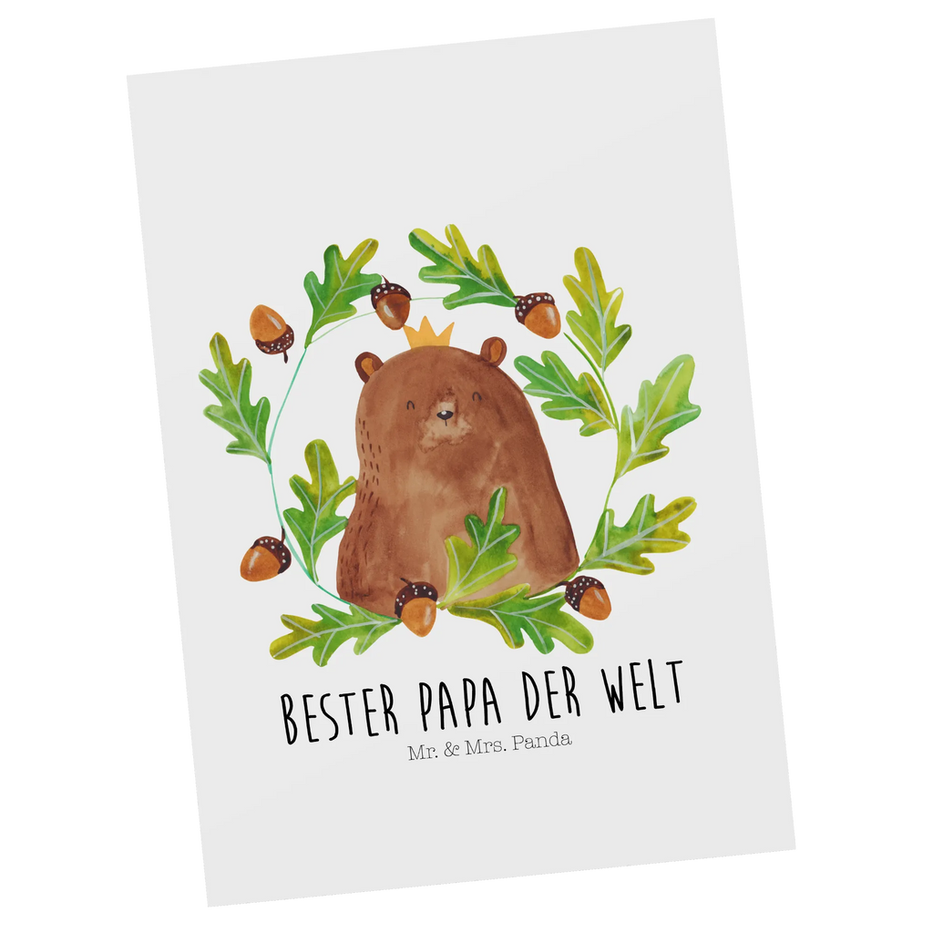 Pocztówka Niedźwiedź król Fotokarte, einzelkarte, Motivkarte, Ansichtskarten, Postkarte, Kunstkarten, bildkarte, Postkarten, kunstkarte, Grußkarte, Designkarte, spruchkarte, Ansichtskarte, Teddy, Teddybär, Bär, Vater, Bester Papa, Papi, Dad, Papa, Weltbester Papa, Vatertag, Papa Bär, Bester Vater, Daddy