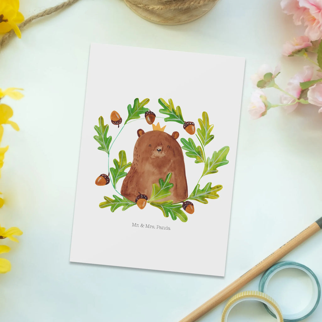 Pocztówka Niedźwiedź król Fotokarte, einzelkarte, Motivkarte, Ansichtskarten, Postkarte, Kunstkarten, bildkarte, Postkarten, kunstkarte, Grußkarte, Designkarte, spruchkarte, Ansichtskarte, Teddy, Teddybär, Bär, Vater, Bester Papa, Papi, Dad, Papa, Weltbester Papa, Vatertag, Papa Bär, Bester Vater, Daddy