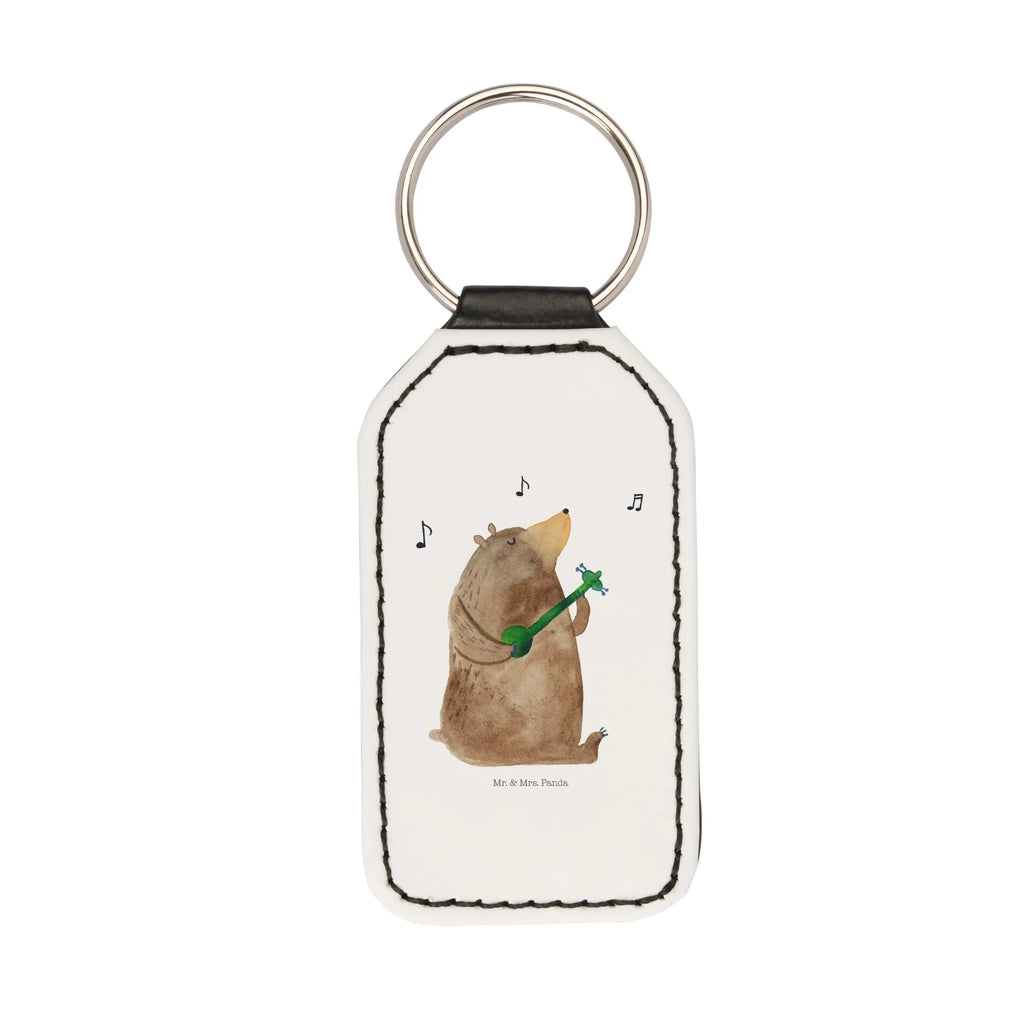 Rectangular key ring bear guitar pendant, keychain, lucky charm, key ring, bag pendant, bear, teddy, teddy bear, cuddly toy