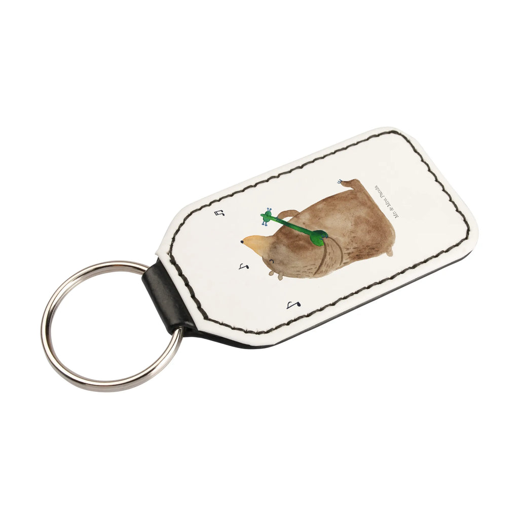 Rectangular key ring bear guitar pendant, keychain, lucky charm, key ring, bag pendant, bear, teddy, teddy bear, cuddly toy
